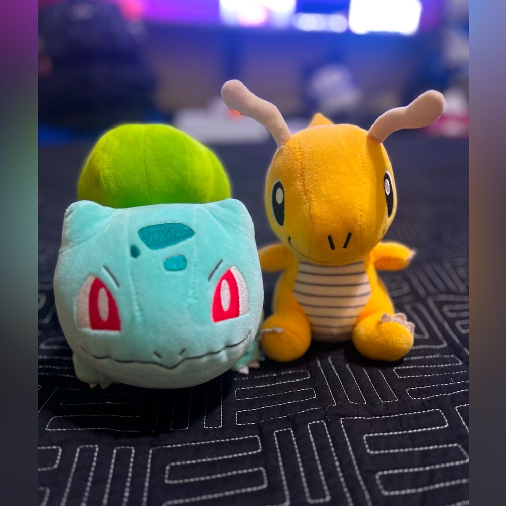 2 Pokémon plushies